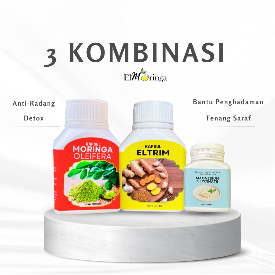 Kombinasi Moringa, Eltrim dan Magnesium Glycinate